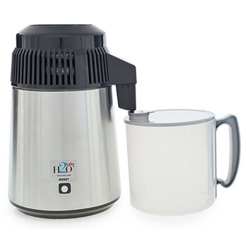Model 100SSD Dental and Laboratory Water Distiller - Stainless Steel with Polypropylene Carafe