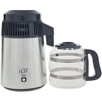 Model 300SSD Dental and Laboratory Water Distiller - Stainless Steel with Glass Carafe