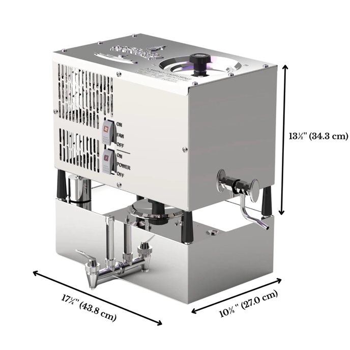 Precision "Stream" 8 Gallon per Day Manual Fill Water Distiller with 3 Gallon Reserve Tank Thumbnail 3